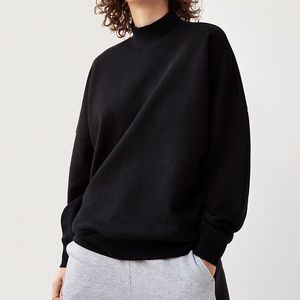 Black Mock-neck Sweater Aritzia TNA